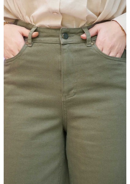 1162-GABARDIN Pantolon Etek Haki fırsatları