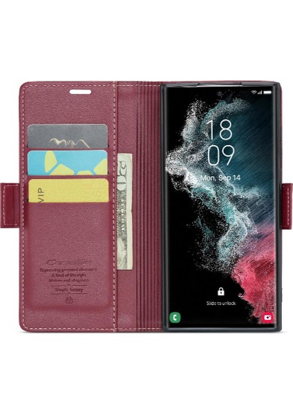 Samsung Galaxy S22 Ultra Anti Dolandırıcılık Kickstand Kart Yuvası Için Caseme Durumda (Yurt Dışından) modelleri