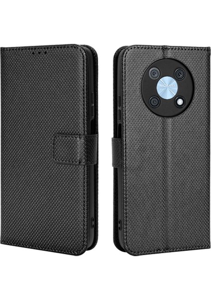 Huawei Nova Y90 Için Kılıf Kapak Manyetik Cüzdan Kart Tutucu Kickstand (Yurt Dışından)