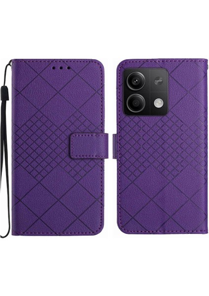 Xiaomi Redmi Not 13 Için Flip Case El Kayışı ile 4g Cüzdan Pu Deri (Yurt Dışından)