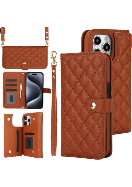 Iphone 13 Için Kılıf Pro Max Premium Koruma Standı Fonksiyonu Crossbody 5 (Yurt Dışından)