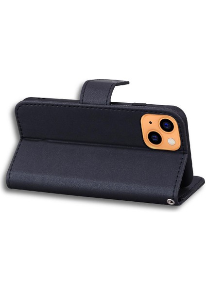 IPhone 13 Için Flip Case Mini Deri Kılıf Cüzdan Basit Iş Çevirme (Yurt Dışından)