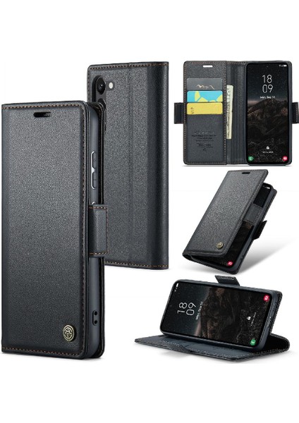 Samsung Galaxy S24 Cüzdan Durumda Kart Yuvası Darbeye Durumda (Yurt Dışından)