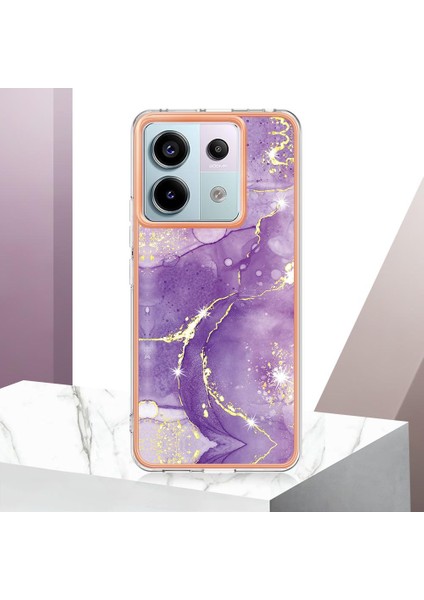 Xiaomi Redmi Için Not 13 Pro 5g Yumuşak Tampon Mermer Desen Ince Tpu (Yurt Dışından)