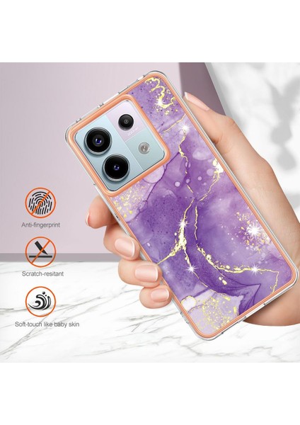 Xiaomi Redmi Için Not 13 Pro 5g Yumuşak Tampon Mermer Desen Ince Tpu (Yurt Dışından)