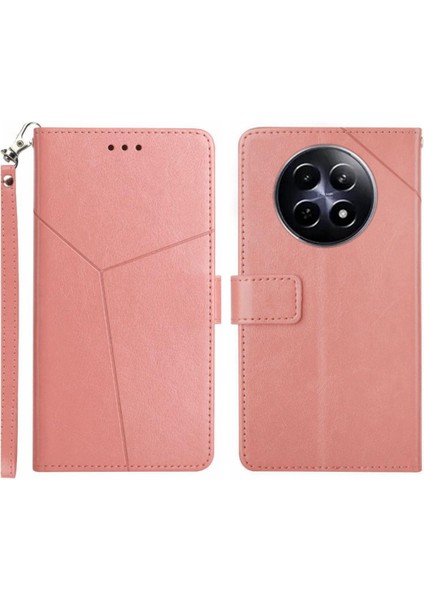 Realme 12 5g Flip Kapak Kitap Katlanır Kickstand-Dayanıklı Deri (Yurt Dışından)