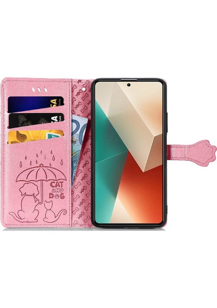 Xiaomi Redmi Için Not 13 4g Kılıf Kısa Kayış Karikatür Hayvanlar (Yurt Dışından)