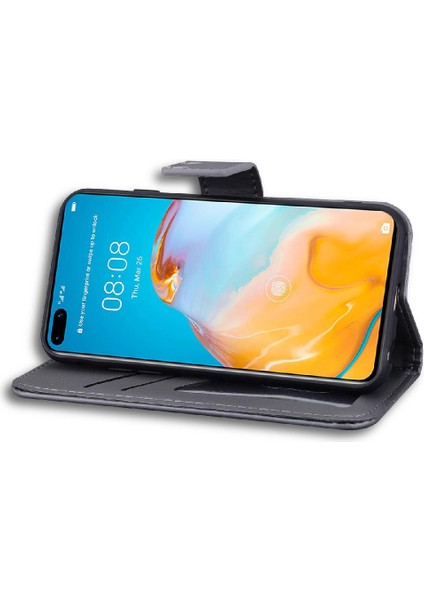 Huawei P40 Için Flip Case Cüzdan Kılıf Kapak Kapak Basit Iş (Yurt Dışından) indirimleri