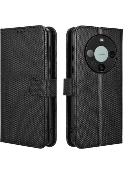 Huawei Mate 60 Pro 5g Için Kılıf Manyetik Cüzdan Kart Tutucu Kickstand Kapak (Yurt Dışından)