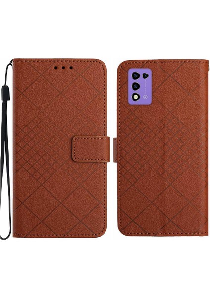 Zte Ücretsiz 5g Ii Cüzdan Pu Deri Için Flip Case El Kayışı ile Manyetik (Yurt Dışından)