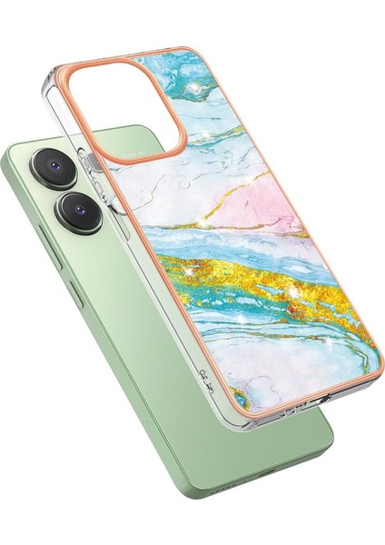 Xiaomi Redmi Için Not 13 4g Mermer Desen Yumuşak Tampon Koruma Tpu (Yurt Dışından)