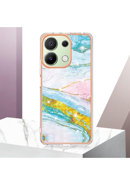 Xiaomi Redmi Için Not 13 4g Mermer Desen Yumuşak Tampon Koruma Tpu (Yurt Dışından)