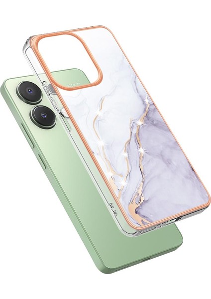 Xiaomi Redmi Için Not 13 4g Mermer Desen Yumuşak Tampon Koruma Tpu (Yurt Dışından)