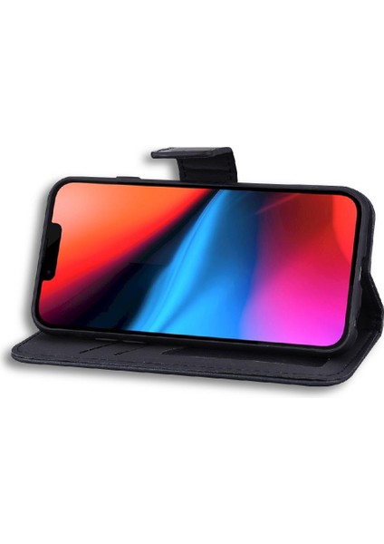 IPhone 13 Için Flip Case Pro Max Basit Iş Kapak Çevirin Deri Kılıf (Yurt Dışından)