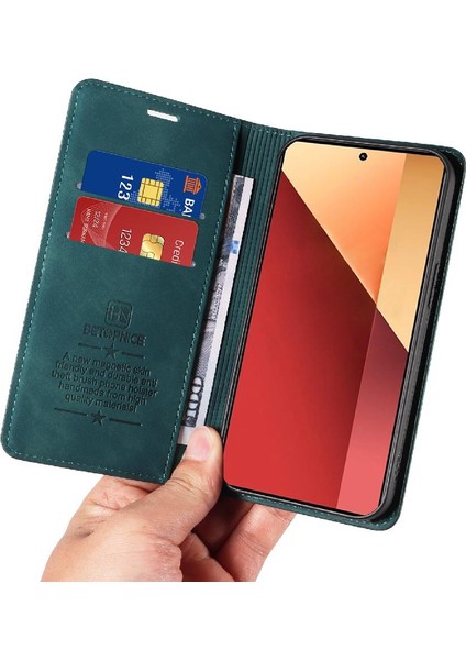 Xiaomi Redmi Için Not 13 Pro 4g Manyetik Folio Cüzdan Koruyucu Pu (Yurt Dışından)