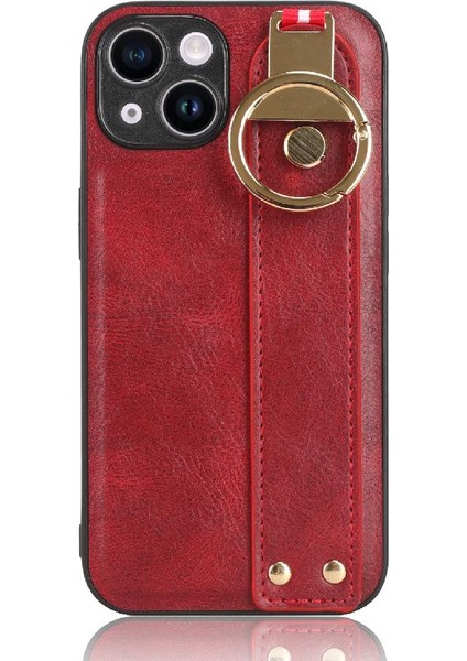 IPhone 13 Mini Bilek Kayışı Premium Pu Deri Uyumluluk Için Kılıf (Yurt Dışından)