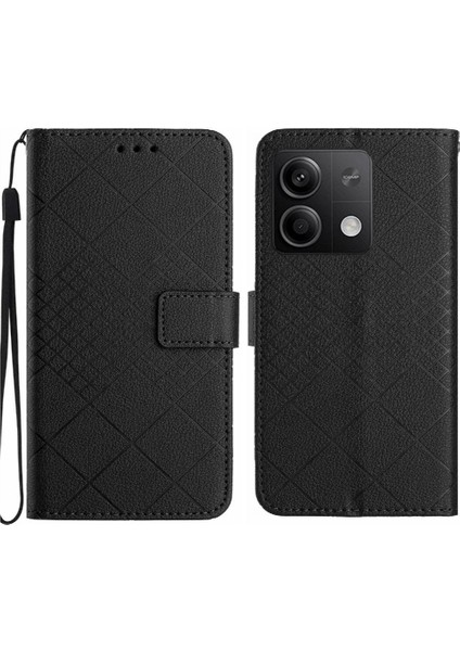 Xiaomi Redmi Not Için Flip Case 13 Pro 4g Elmas El Kayışı ile Kabartmalı (Yurt Dışından)