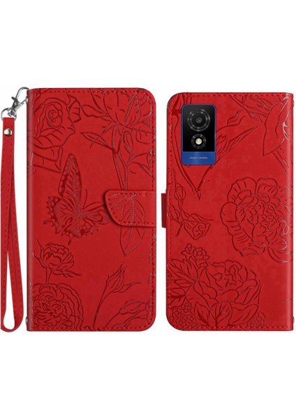 Tcl 502 Pu Deri Kapak Kapak Için Kılıf Darbeye Deri Kılıf Anti-Damla (Yurt Dışından)