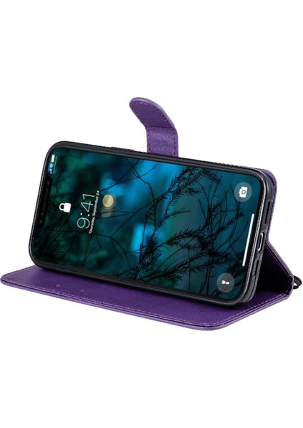 Kart Yuvası Cüzdan ile iphone 12 Pro Max Yüksek Kalite Deri Için Flip Case (Yurt Dışından)