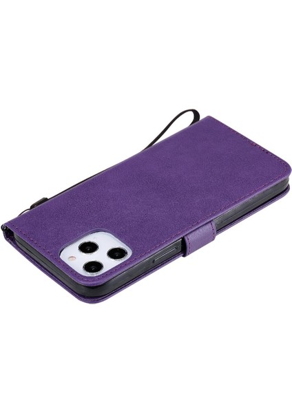 Kart Yuvası Cüzdan ile iphone 12 Pro Max Yüksek Kalite Deri Için Flip Case (Yurt Dışından)
