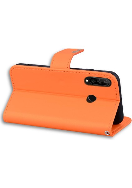 Huawei P30 Lite Için Flip Case Basit Iş Deri Kılıf Darbeye (Yurt Dışından)