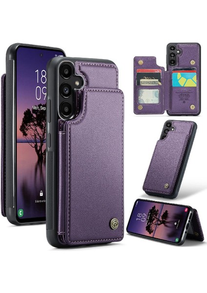 Samsung Galaxy A35 5g Pu Deri Ince Darbeye Dayanıklı Caseme Cüzdan Kılıf (Yurt Dışından)