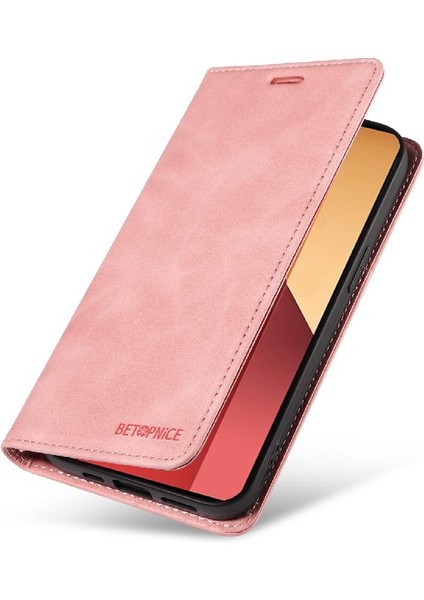Xiaomi Redmi Için Not 13 Pro 4g Manyetik Folio Cüzdan Koruyucu Pu (Yurt Dışından)