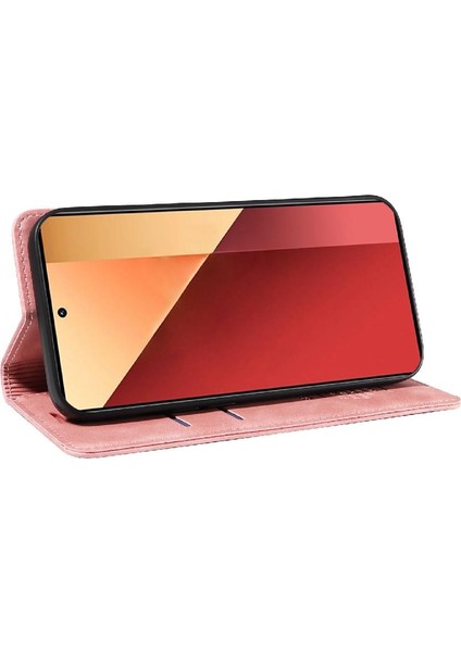 Xiaomi Redmi Için Not 13 Pro 4g Manyetik Folio Cüzdan Koruyucu Pu (Yurt Dışından)