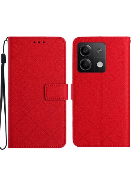 Xiaomi Redmi Not Için Flip Case 13 Pro 4g Elmas El Kayışı ile Kabartmalı (Yurt Dışından)
