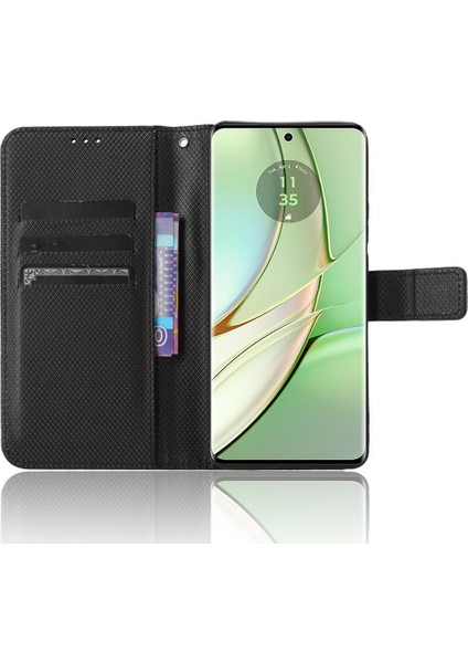 Motorola Kenar 40 Kapak Manyetik Cüzdan Kart Tutucu Kickstand Için Kılıf (Yurt Dışından) indirimleri