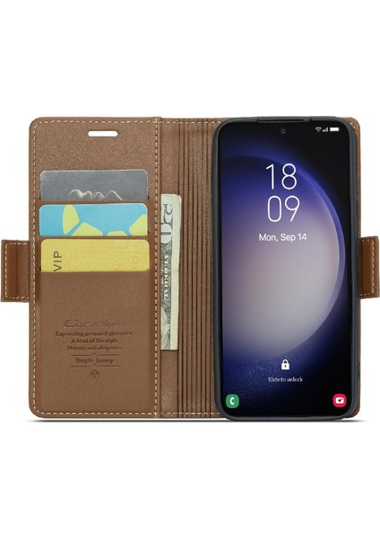Samsung Galaxy S23 Artı Darbeye Dayanıklı Durumda Kart Yuvası Cüzdan (Yurt Dışından)
