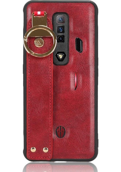 Nubia Kırmızı Sihirli 7 Uyumluluk Premium Pu Deri Bilek Kayışı Için Kılıf (Yurt Dışından)