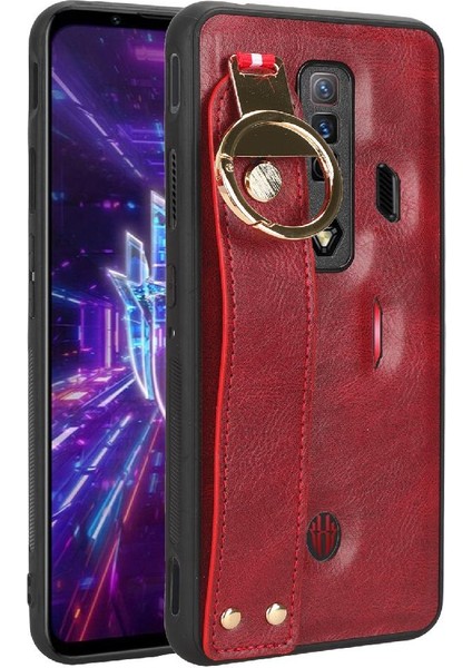 Nubia Kırmızı Sihirli 7 Uyumluluk Premium Pu Deri Bilek Kayışı Için Kılıf (Yurt Dışından)
