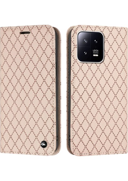 Xiaomi 13 Flip Cüzdan Manyetik Kabuk Kart Yuvaları Tutucu Iş Için Kılıf (Yurt Dışından)
