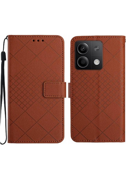 Xiaomi Redmi Not Için Flip Case 13 Pro 4g Elmas El Kayışı ile Kabartmalı (Yurt Dışından)