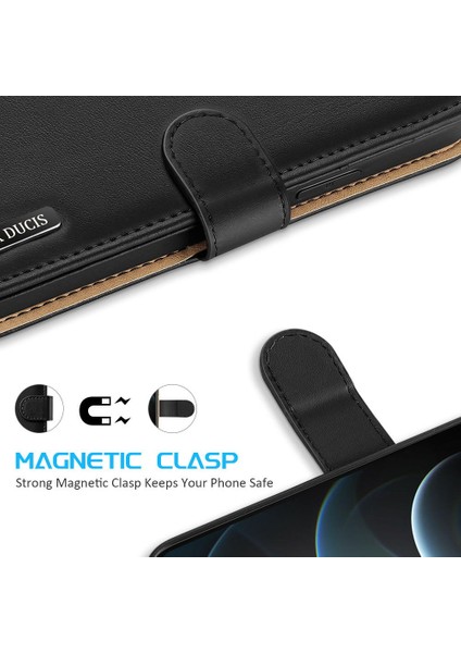 Dux Duduiphone 12 Pro Max Premium Deri Kılıf Kılıf (Yurt Dışından)