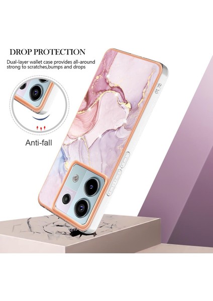 Xiaomi Redmi Için Not 13 Pro 5g Yumuşak Tampon Mermer Desen Ince Tpu (Yurt Dışından)