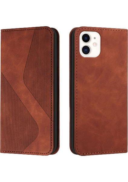IPhone 11 Için Kılıf Cüzdan Kickstand Folio Kapak Manyetik Kart Yuvaları Tutucu (Yurt Dışından)