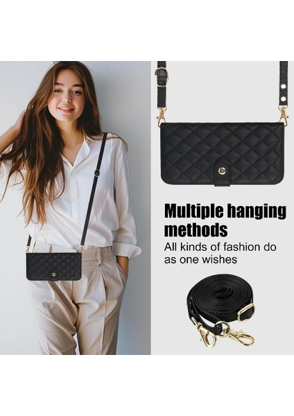 Iphone 11 Için Kılıf Pro Max Anti Hırsızlık Fırça Crossbody Tarzı ile 5 Kart (Yurt Dışından)