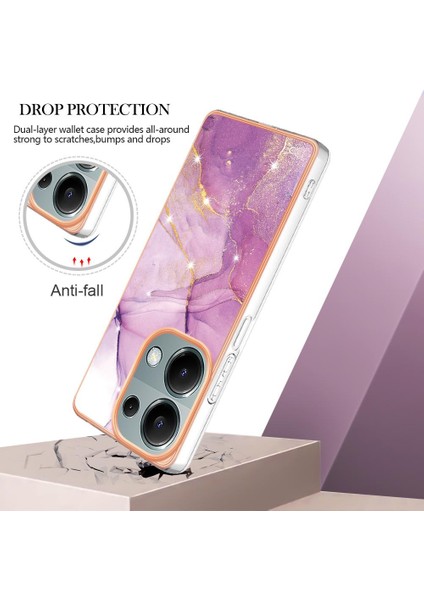 Xiaomi Redmi Için Not 13 Pro 4g Ince Tpu Koruma Yumuşak Tampon (Yurt Dışından)