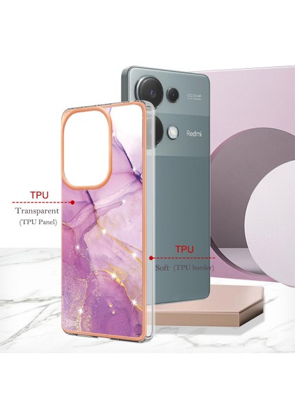 Xiaomi Redmi Için Not 13 Pro 4g Ince Tpu Koruma Yumuşak Tampon (Yurt Dışından)