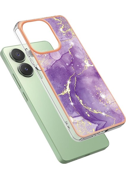 Xiaomi Redmi Için Not 13 4g Mermer Desen Yumuşak Tampon Koruma Tpu (Yurt Dışından)