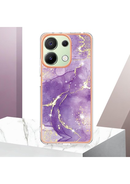 Xiaomi Redmi Için Not 13 4g Mermer Desen Yumuşak Tampon Koruma Tpu (Yurt Dışından)