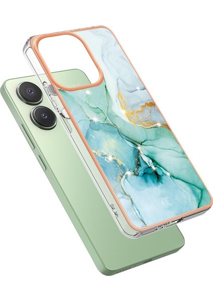 Xiaomi Redmi Için Not 13 4g Mermer Desen Yumuşak Tampon Koruma Tpu (Yurt Dışından)