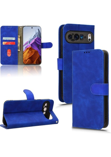 Kart Tutucu Kickstand Kart Ekleme Folyo ile Google Pixel 9 Için Kılıf (Yurt Dışından)