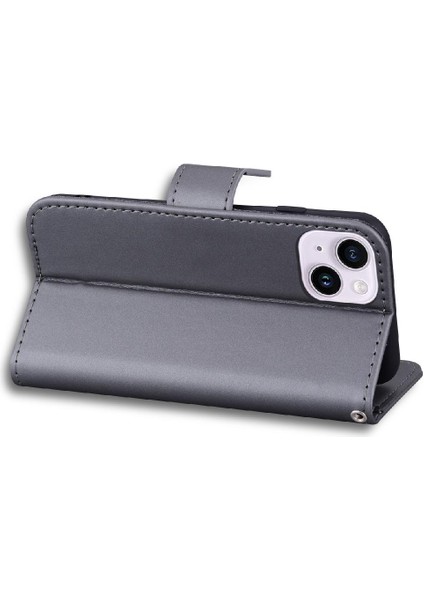 IPhone 14 Için Flip Case Artı Basit Iş Kapak Çevirin Deri Kılıf (Yurt Dışından)