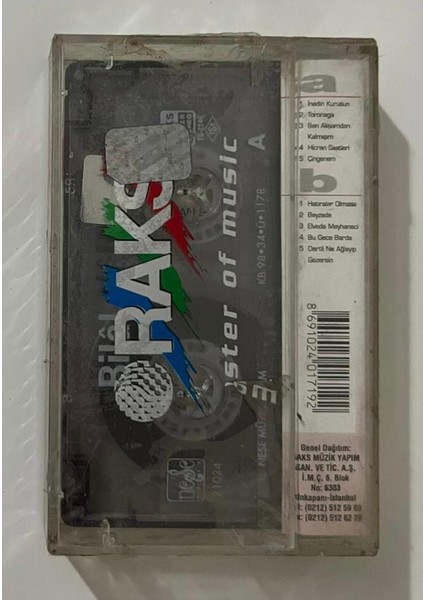 Bilal Kaset (Jelatininde Sıfır Orjinal Dönem Baskı Kaset)