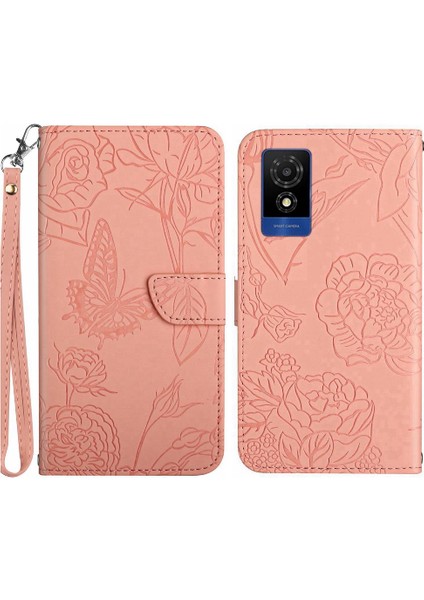 Tcl 502 Pu Deri Kapak Kapak Için Kılıf Darbeye Deri Kılıf Anti-Damla (Yurt Dışından)