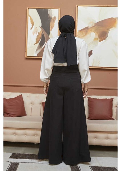 1162-GABARDIN Pantolon Etek Siyah indirimleri