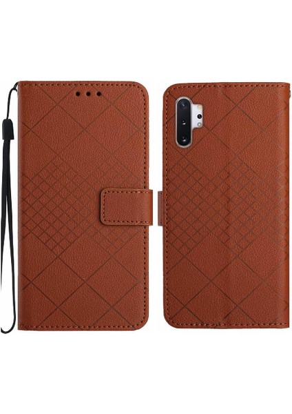 Samsung Galaxy Not 10 Artı Elmas Kabartmalı Manyetik Kapak Için Flip Case (Yurt Dışından)